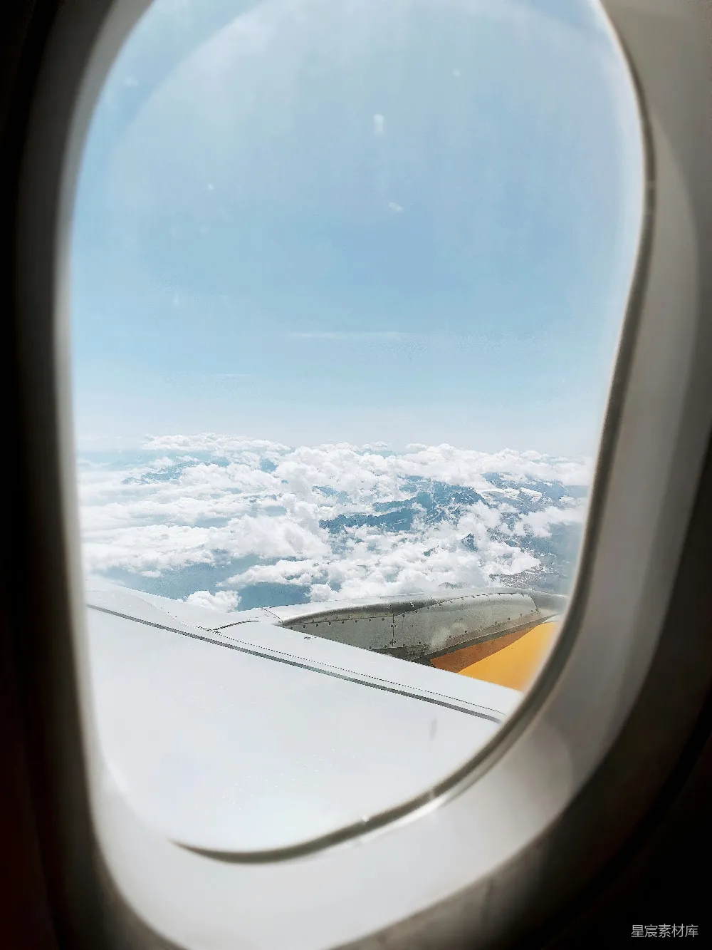 高清摄影 飞机 云层 天空 旅行 自然 飞机上的云海
