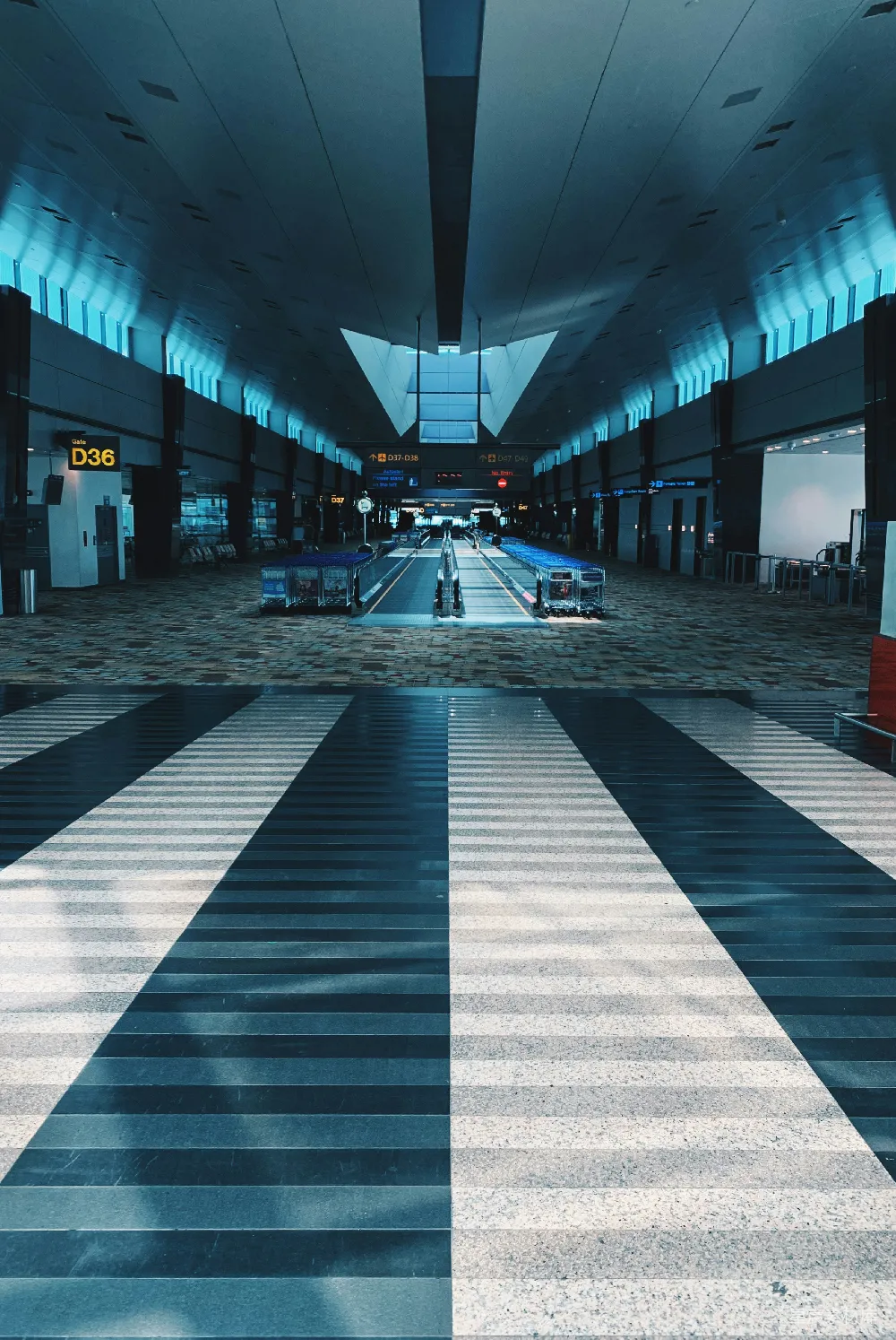 高清摄影 机场 走廊 空旷 现代 旅行 空旷的机场走廊