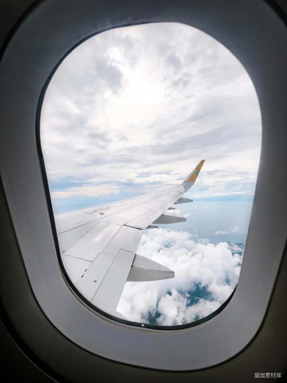 高清摄影 飞机 云海 天空 旅行 自然 飞机窗外的云海