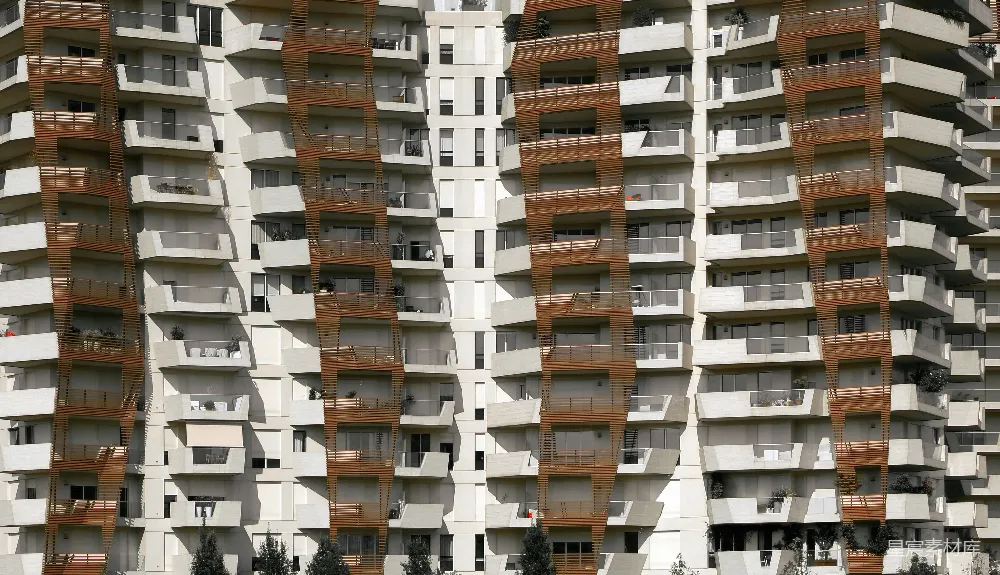 高清摄影 建筑 现代 线条 自然 住宅 现代建筑的简洁线条与自然融合