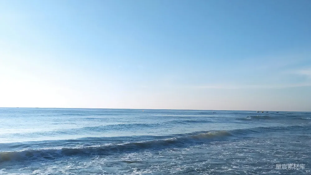 高清摄影 海滩 海洋 宁静 自然风光 夏日 蔚蓝海岸：宁静的海景