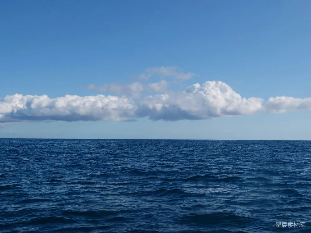 高清摄影 海景 天空 自然 宁静 开阔 海平线上的云
