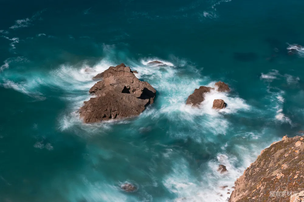 高清摄影 海岸 浪花 岩石 自然 风景 海岸浪花