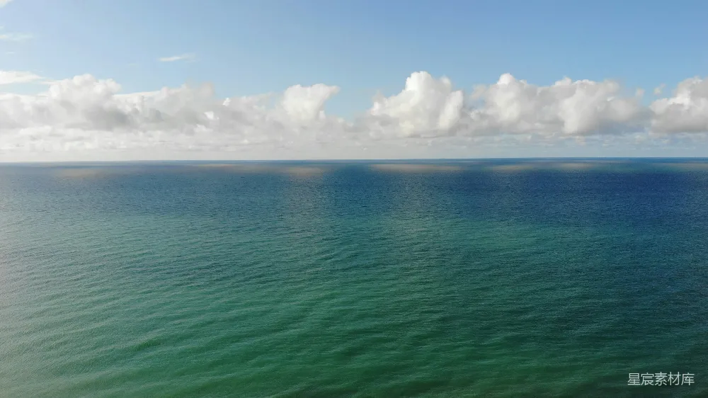 高清摄影 海洋 蓝天 云彩 自然 平静 宁静的海天一色