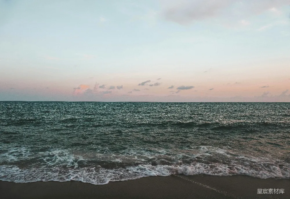 高清摄影 海浪 黄昏 自然 宁静 风景 黄昏海浪