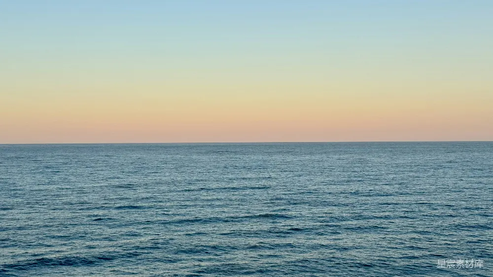 高清摄影 海景 日落 宁静 自然 平和 宁静的海平线