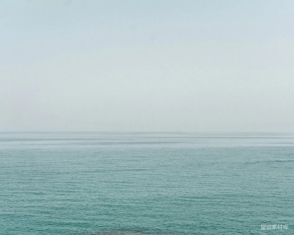 高清摄影 宁静 海洋 平线 水景 自然 静谧的海平线