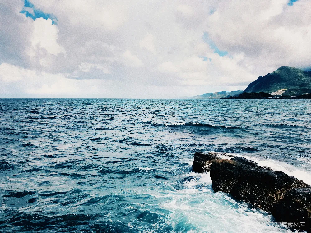 高清摄影 海洋 自然风光 海岸线 宁静 景观 海浪拍打岩石