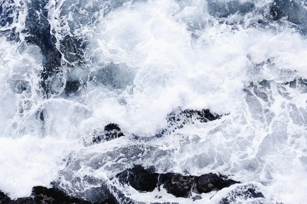 高清摄影 自然 海洋 力量 动态 背景 海浪拍打岩石