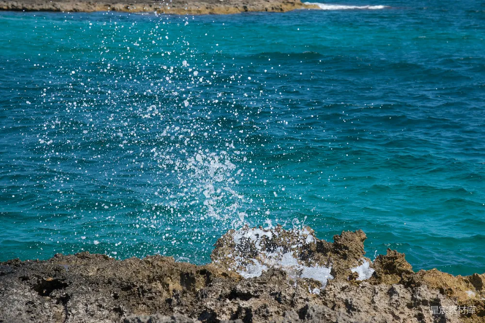 高清摄影 海岸 浪花 自然 海洋 动态 海岸浪花