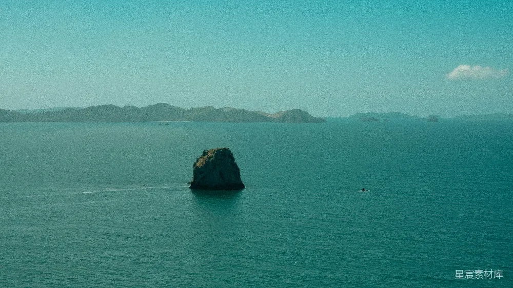 高清摄影 自然风光 海洋 风景 孤独 宁静 宁静的海与孤岛