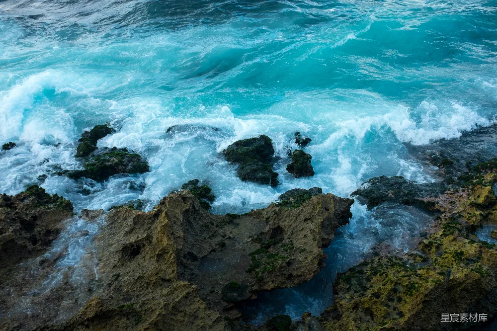 高清摄影 海浪 岩石 自然 海洋 海岸 海浪拍打岩石