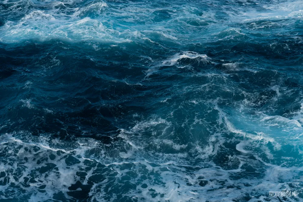 高清摄影 海洋 波涛 自然 蓝色 动态 狂野的海洋