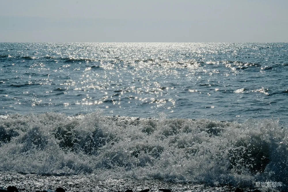 高清摄影 海洋 阳光 自然 宁静 海滩 海浪与阳光