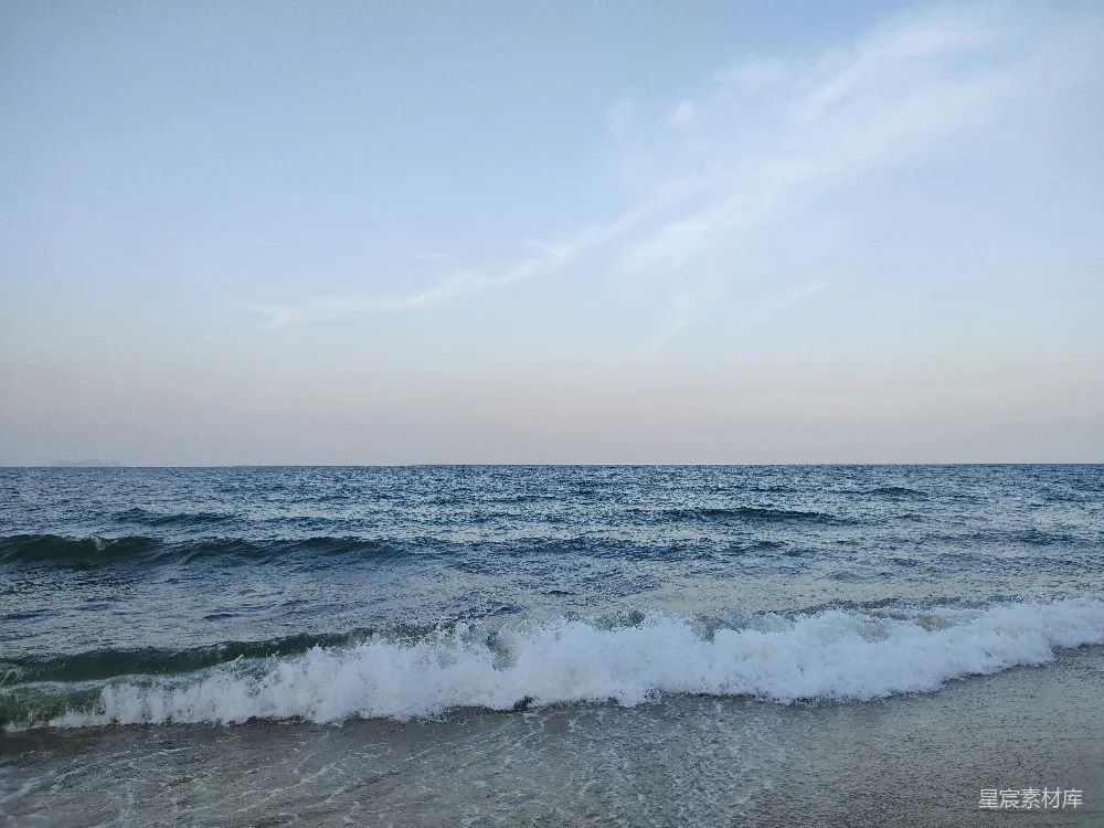 高清摄影 海景 自然 平静 海岸线 放松 海浪拍岸