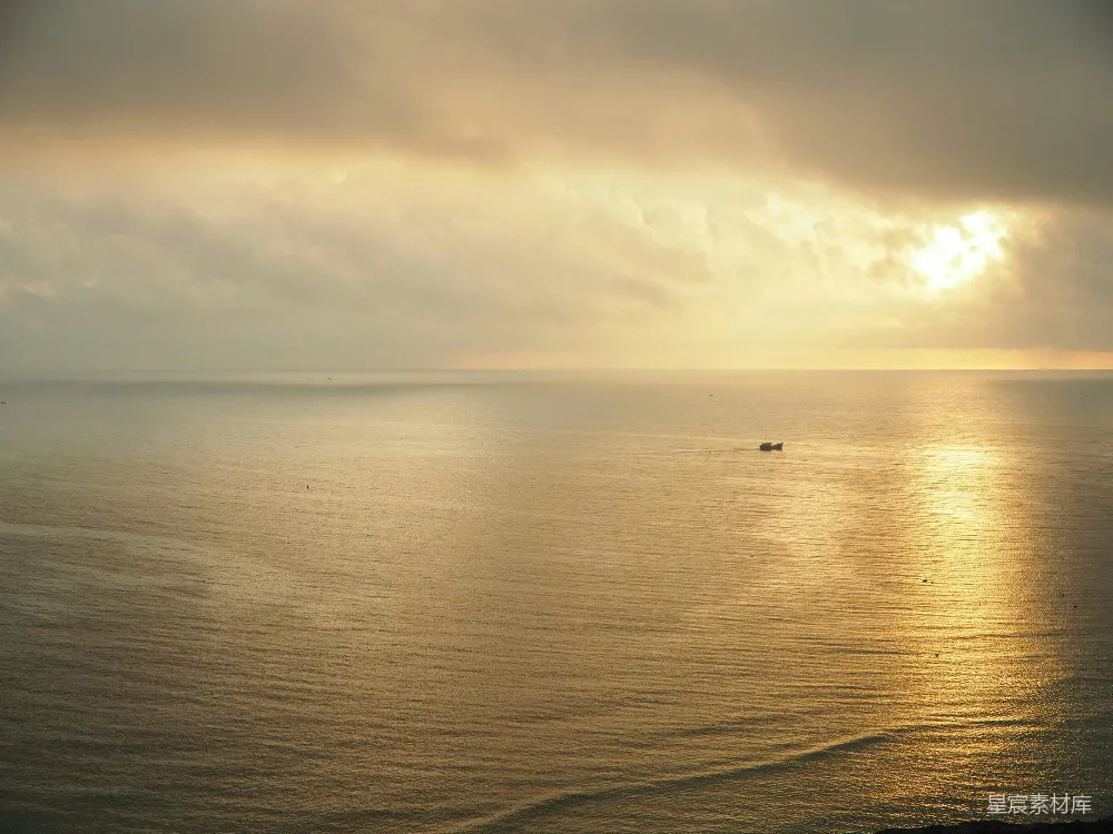 高清摄影 日落 海景 宁静 自然 风景 日落海面的宁静