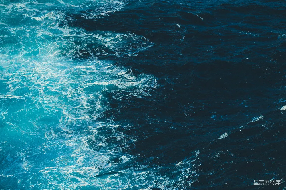 高清摄影 海洋 波浪 自然 蓝色 宁静 波涛汹涌的海洋