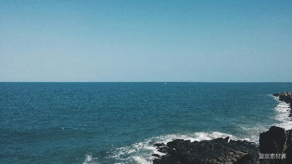 高清摄影 海景 宁静 自然 海岸 风景 静谧的海岸线