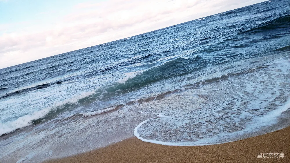 高清摄影 海滩 自然 海浪 宁静 风景 海浪拍打沙滩