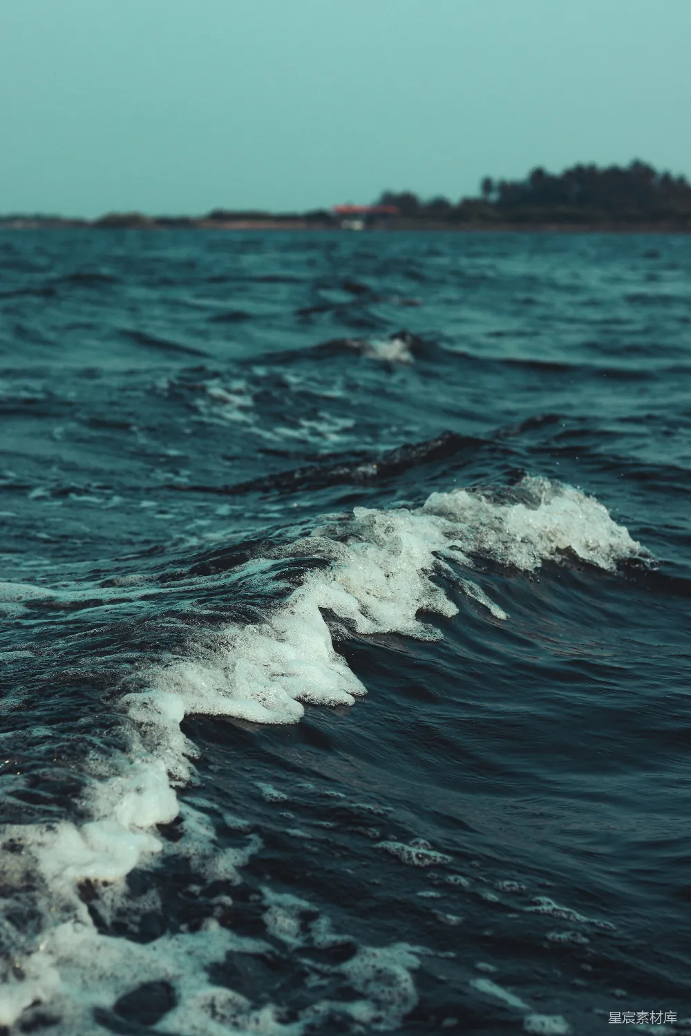 高清摄影 自然 海洋 宁静 波浪 风景 海浪的泡沫与宁静