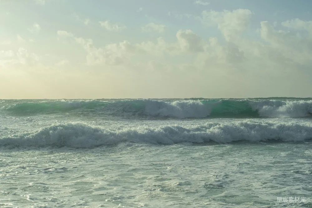 高清摄影 海洋 自然 风景 户外 壮丽 海浪与天空的交响曲