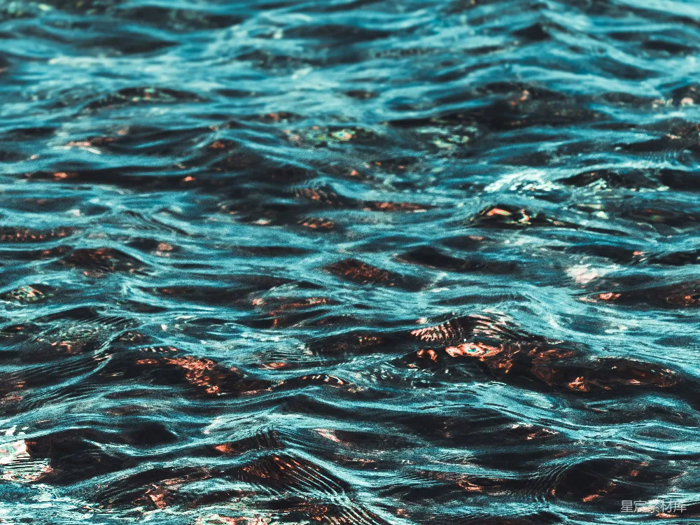 高清摄影 水面 波浪 自然 宁静 水纹 波光粼粼的水面