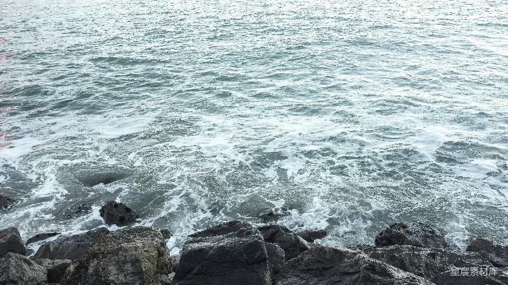 高清摄影 海洋 自然风光 岩石 波浪 宁静 岩石与波浪的交响