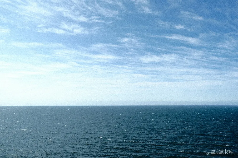 高清摄影 海洋 天空 宁静 自然 旅行 海天一色的宁静时光