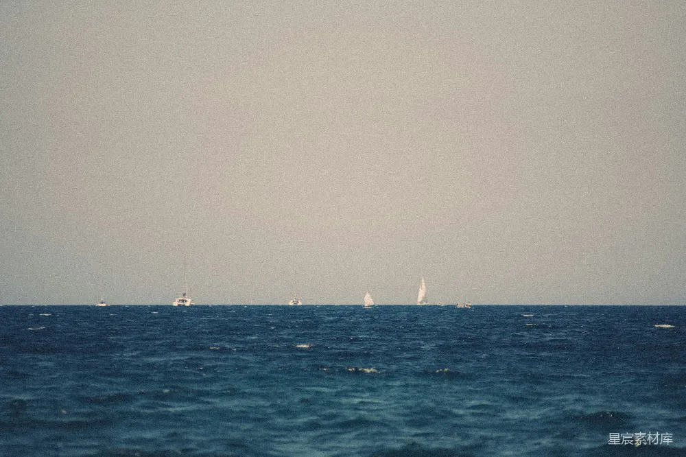 高清摄影 海洋 帆船 自然 宁静 户外 大海上的帆船