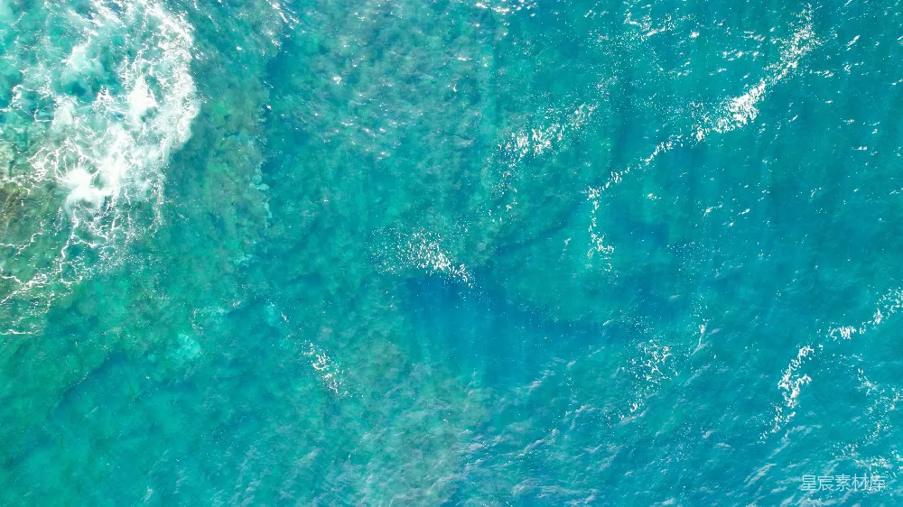 高清摄影 海洋 俯瞰图 碧蓝色 自然风光 旅行 碧海蓝天：俯瞰海洋的壮丽景色