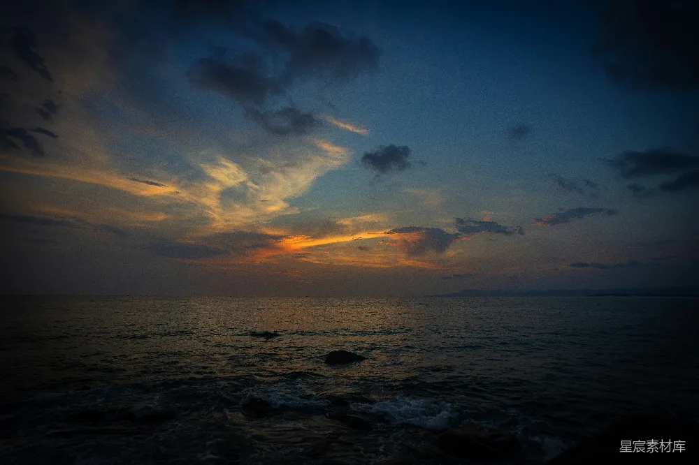 高清摄影 海景 夕阳 宁静 自然风光 傍晚 夕阳下的海景