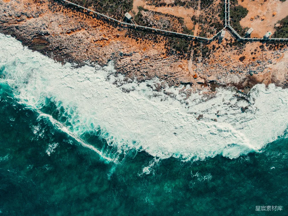 高清摄影 海岸线 俯瞰 自然风光 海洋 海岸 海岸俯瞰图