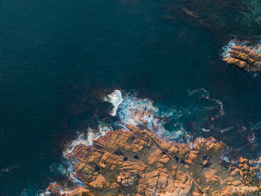 高清摄影 海岸 岩石 俯瞰 自然 海洋 海岸礁石俯瞰