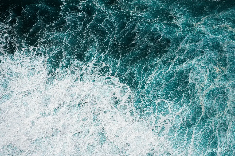 高清摄影 海洋 自然 纹理 动态 蓝色 波涛汹涌的海面
