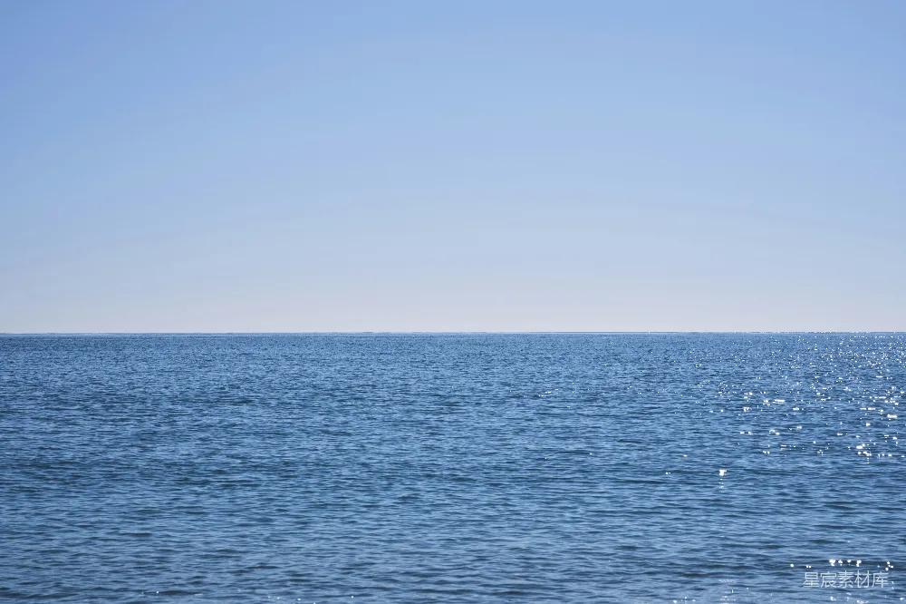 高清摄影 海景 宁静 自然 海洋 天空 海天一色的宁静时光