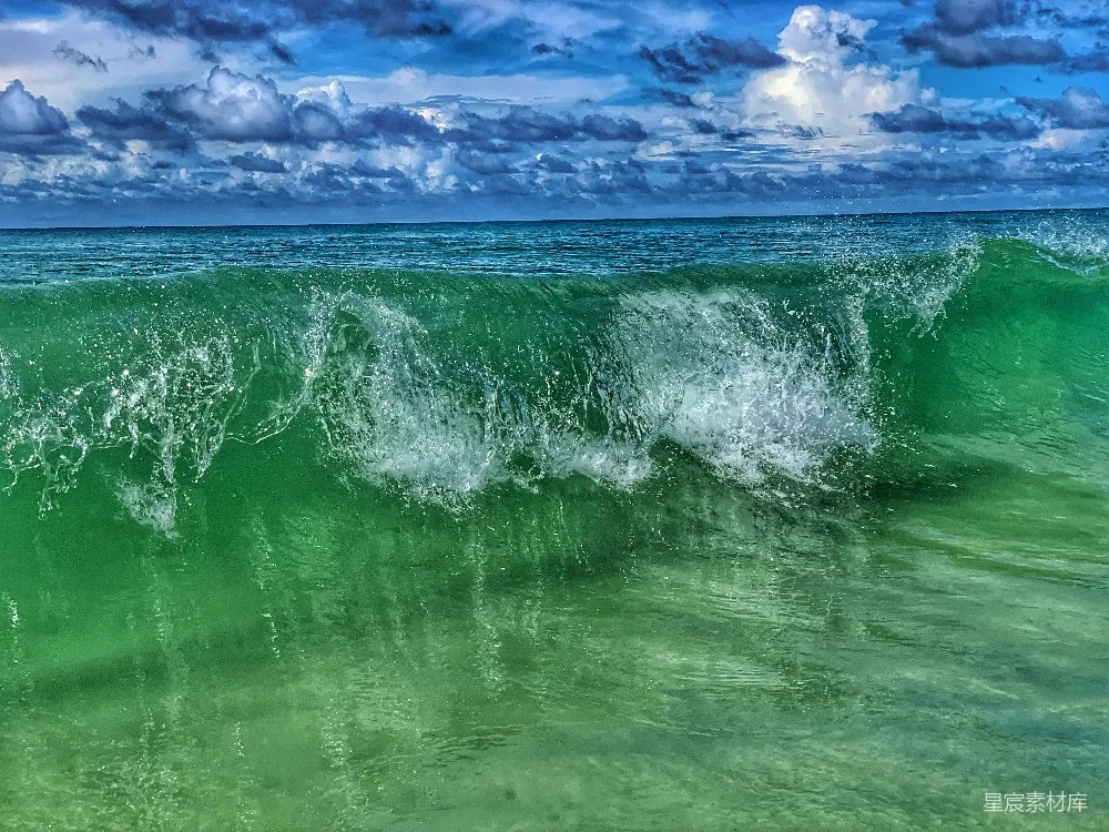 高清摄影 海洋 自然 海浪 蓝色 清新 碧海浪花