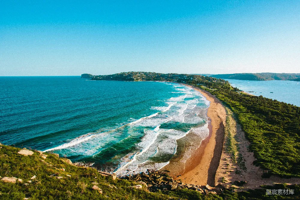 高清摄影 海滩 海岸 自然 风景 度假 海岸线上的宁静美景
