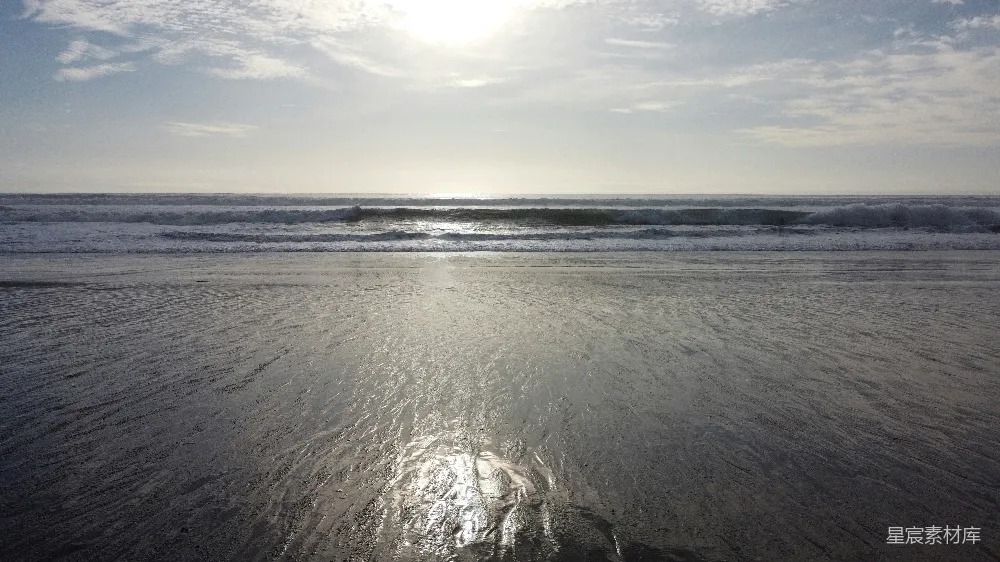 高清摄影 海滩 日落 宁静 自然美景 户外 日落时分的海滩
