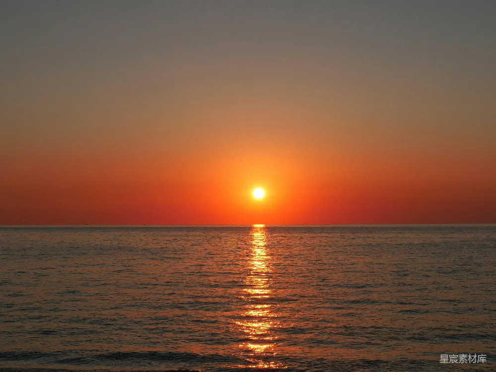 高清摄影 日落 海景 自然风光 宁静 浪漫 海上的日落