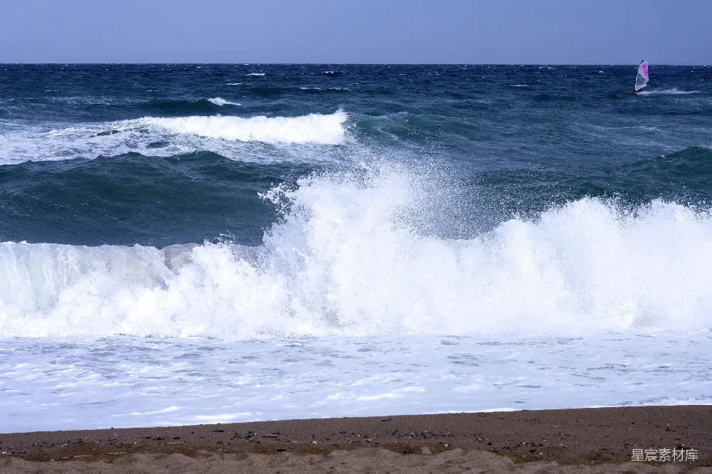 高清摄影 海浪 沙滩 自然 运动 风景 海浪冲击沙滩