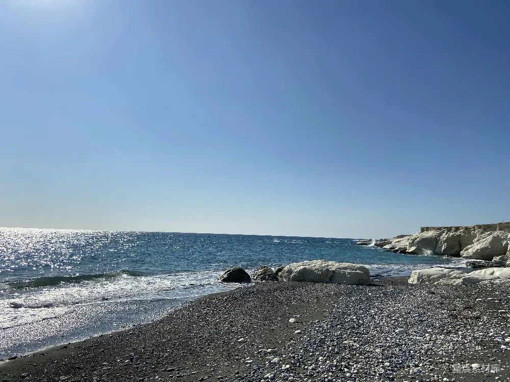 高清摄影 海滩 自然风光 海岸线 阳光 休闲 阳光下的海滩