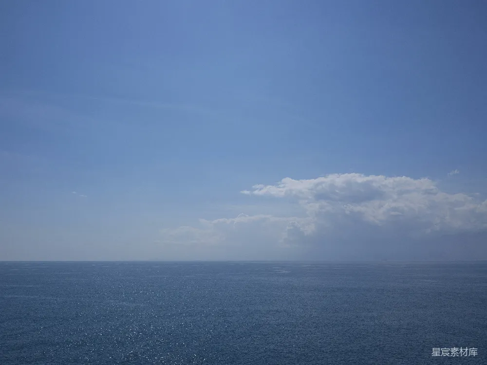 高清摄影 海洋 自然风光 宁静 天空 自然 宁静的海洋与蓝天