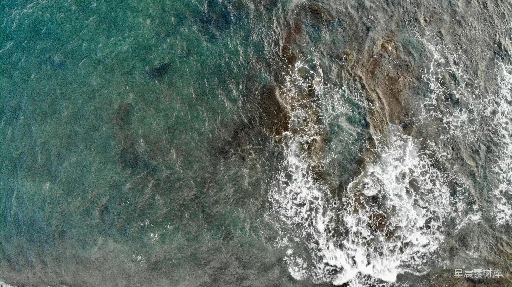 高清摄影 海浪 岩石 自然 航拍 动态 海浪拍打岩石