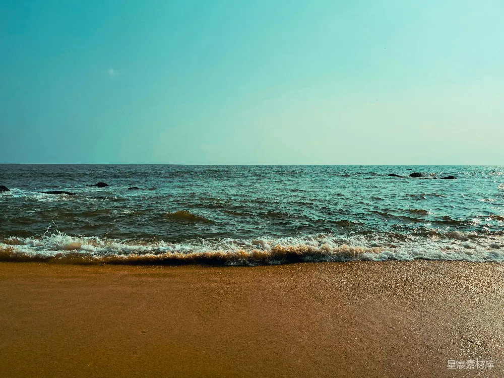 高清摄影 海滩 海浪 宁静 自然 度假 宁静海滩