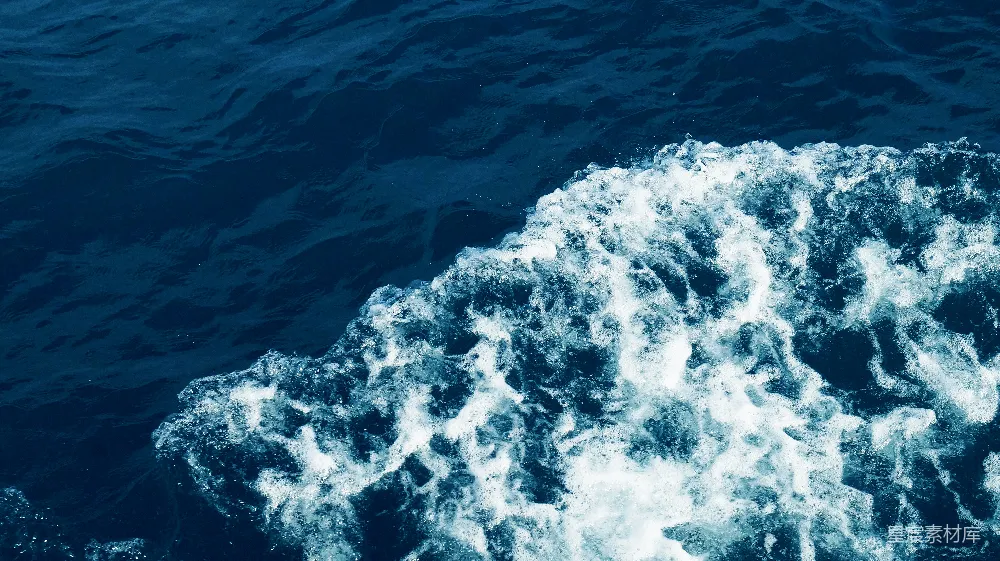 高清摄影 海洋 航迹 自然 宁静 水景 航迹下的波浪