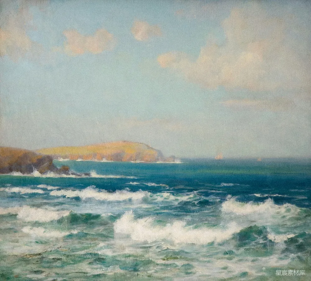高清摄影 海洋 风景画 自然 海岸线 艺术 海岸与波浪