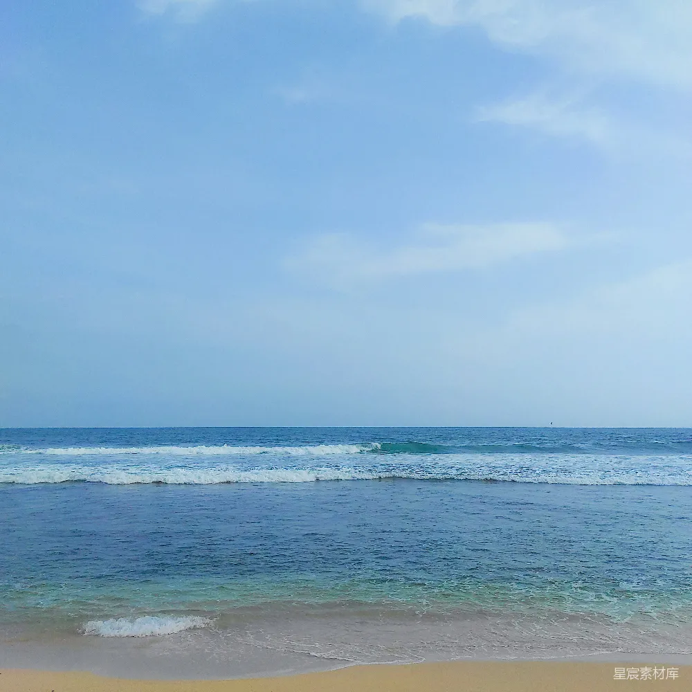 高清摄影 海滩 海浪 蓝天 自然风光 度假 宁静的海滩