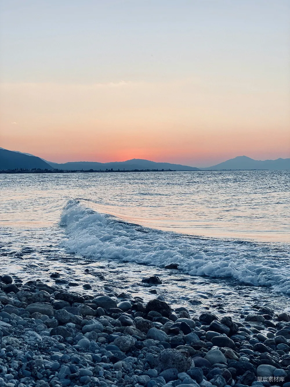 高清摄影 海滩 日落 自然 风景 宁静 黄昏海岸线