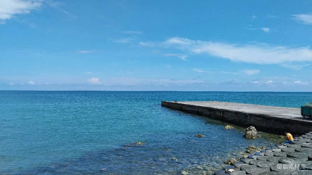 高清摄影 海边 码头 宁静 自然风光 休闲 海边码头宁静时光
