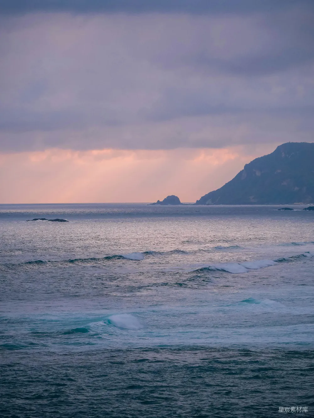 高清摄影 海景 日落 自然风光 平静 宁静 日落时分的海景